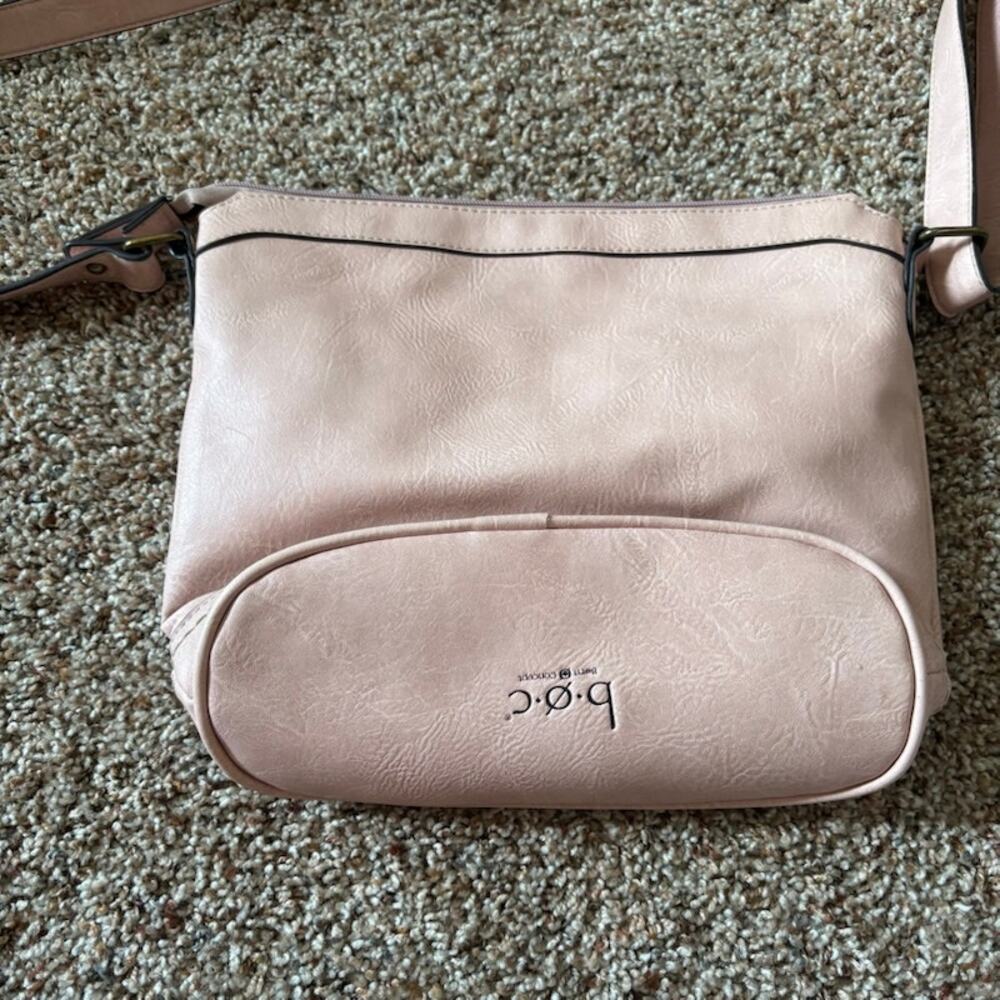Born Concept Pink Crossbody Bag Faux Leather B.O.C. - Picture 5 of 11